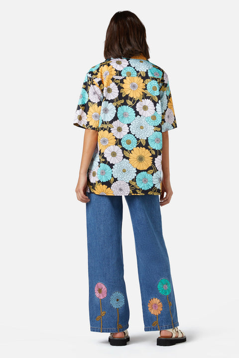 Chemise Lottie rétro à fleurs-2