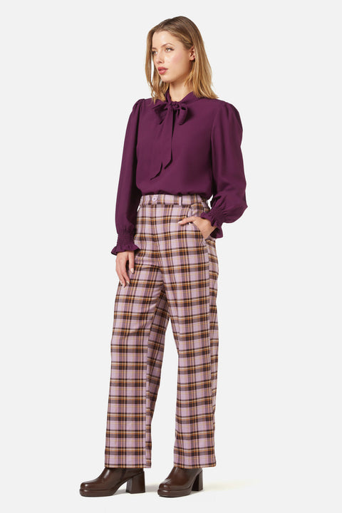 Jeannie Check Pant-3