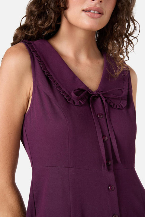 Robe midi à col Dorothy-1