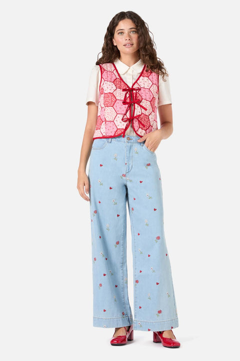 Gilet matelassé patchwork-4