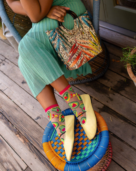 Chaussettes transparentes Avocado Lover-4