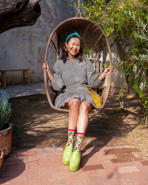 Chaussettes transparentes Avocado Lover-6