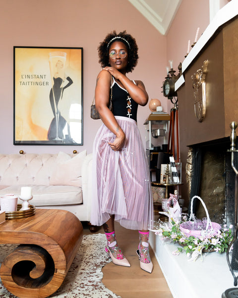 Chaussettes Balletcore transparentes mi-mollet-5