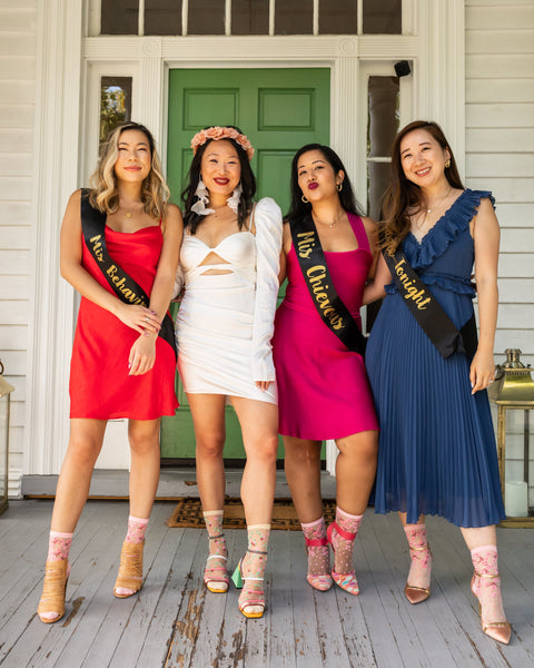 Chaussettes transparentes à fleurs de cerisier-7