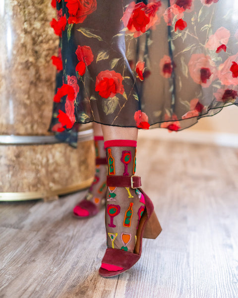 Lot de chaussettes noires transparentes 1 ?? Happy Hour-6