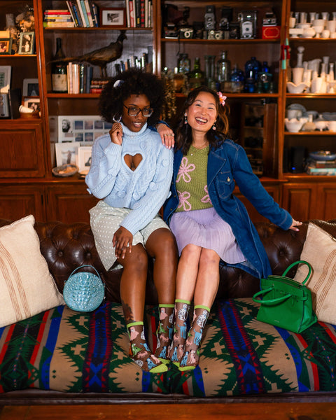 Chaussettes noires transparentes Dopamine Dogs-6