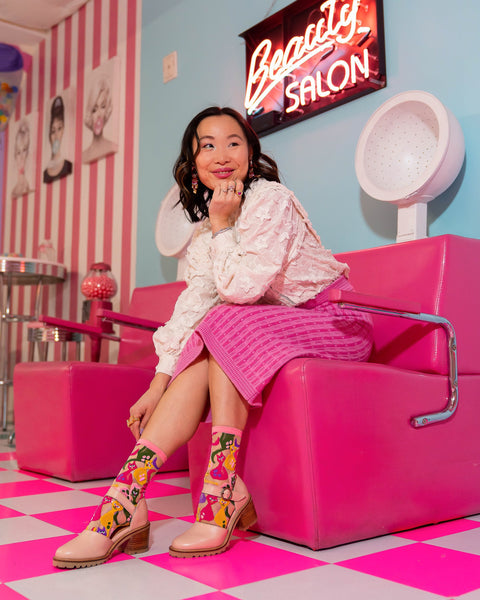 Chaussettes transparentes Dopamine Cats-5